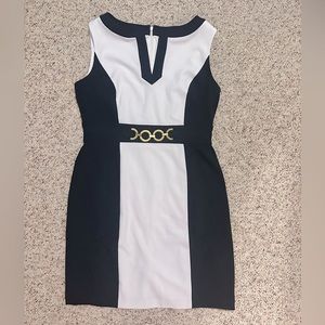 Navy and white dress size 10
